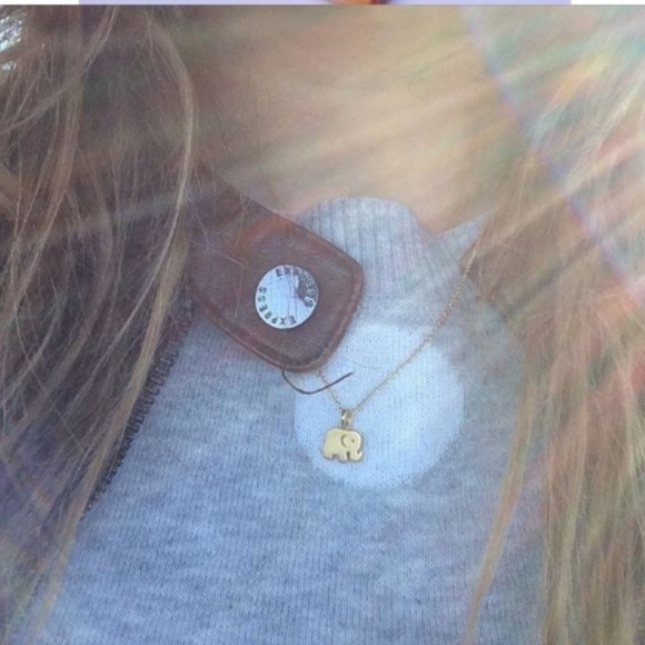 Good Luck Elephant Indie Boho Gold Charm Necklace - Picture 6 of 7